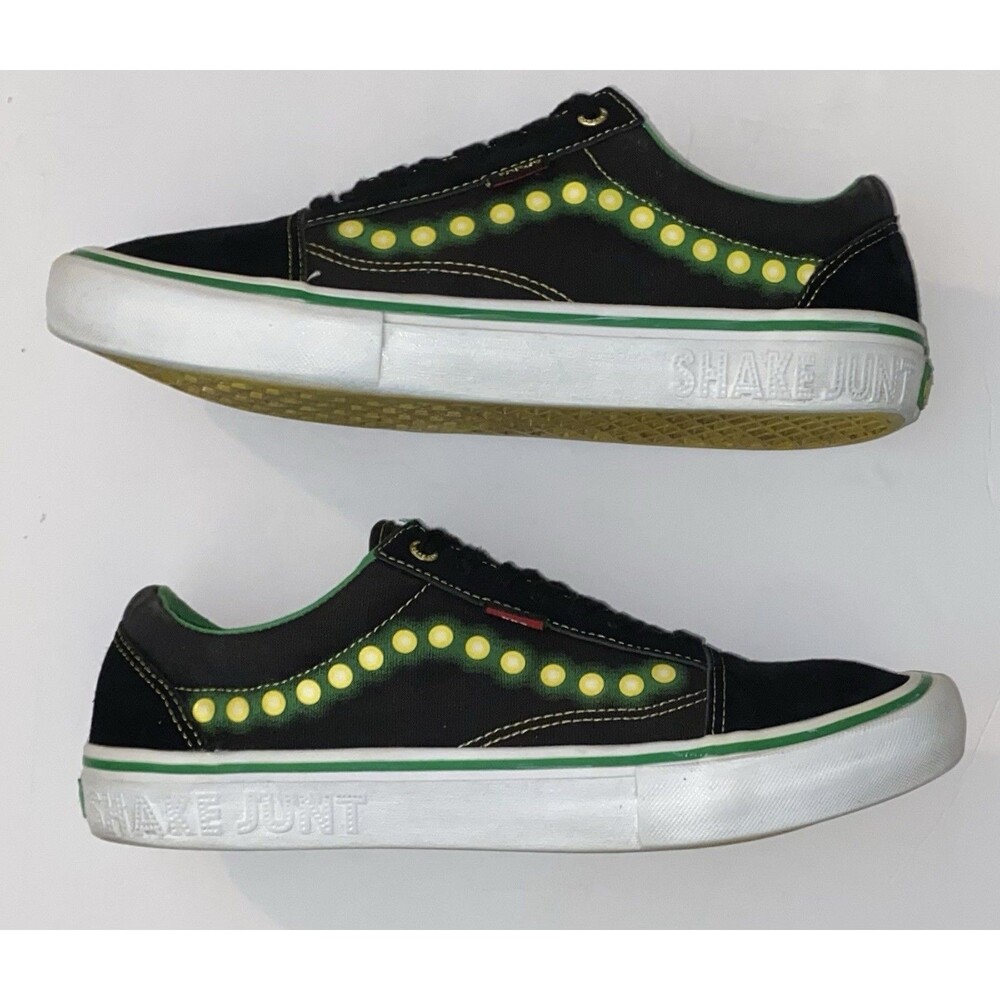 VANS x Shake Junt - Old Skool Pro Men’s Skate Shoes Black / Green Size 11